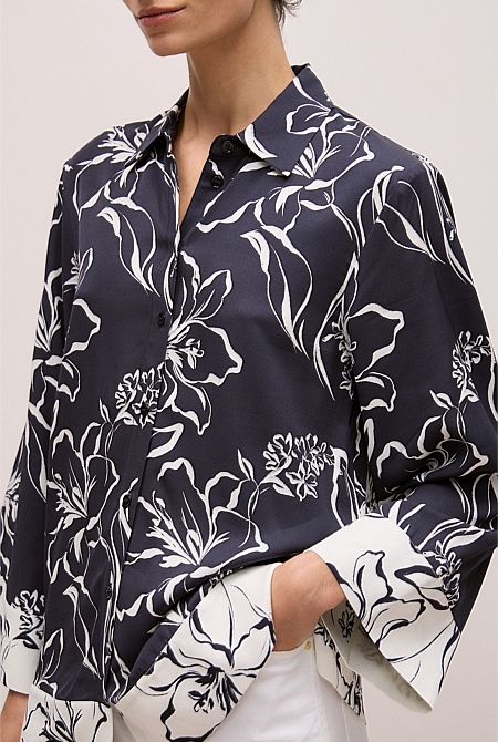 Iluna Spliced Shirt