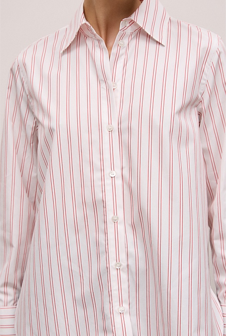 Poplin Twin Stripe Shirt