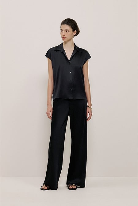 Satin Bias Cut Pant
