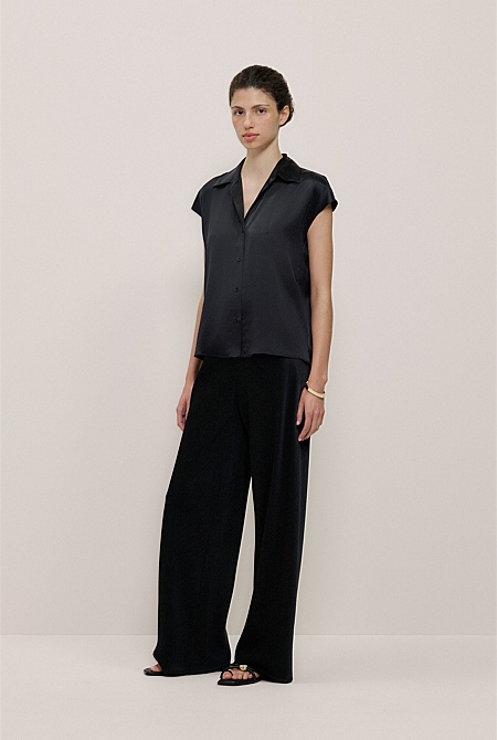 Satin Bias Cut Pant