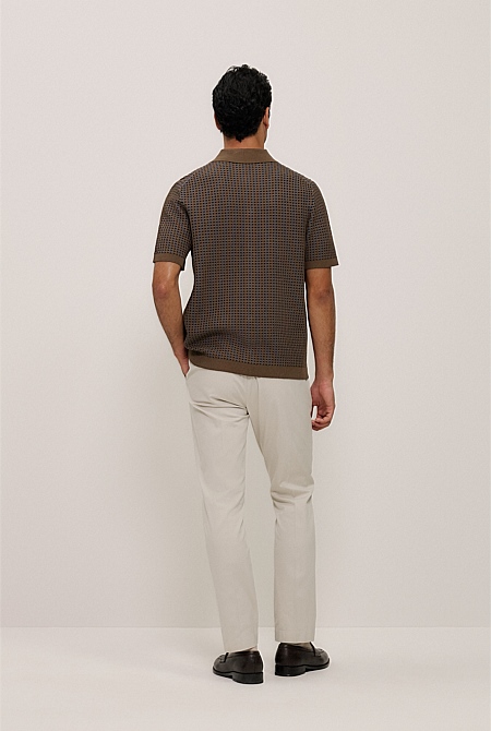 Jacquard Geo Knit Shirt