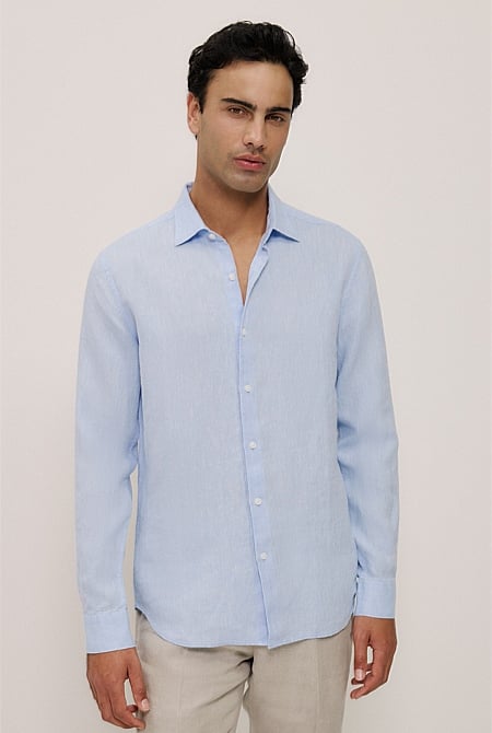 Tailored Fit Delave Linen Shirt