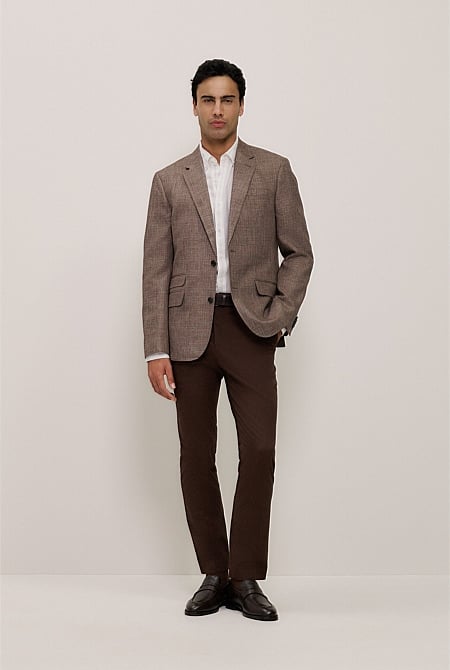 Regular Fit Delave Linen Fine Stripe Shirt Regular Fit Delave Linen Fine Stripe Shirt