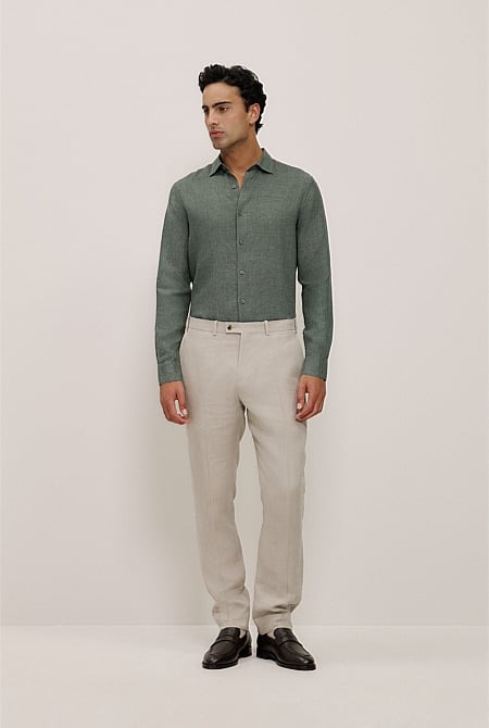 Tailored Fit Delave Linen Shirt