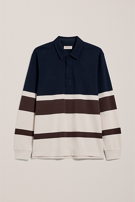 Bold Stripe Monogram Rugby