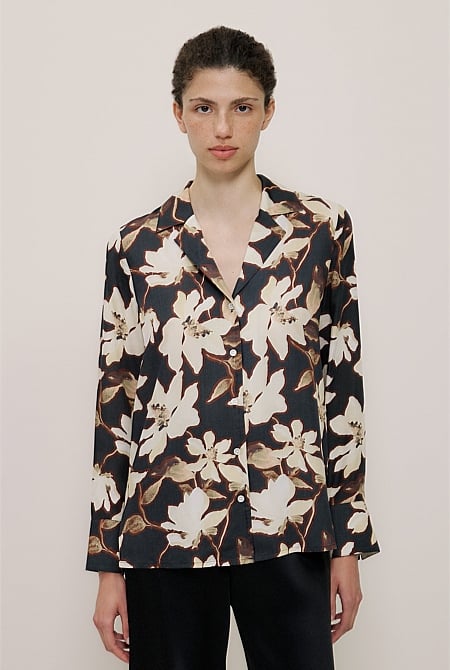 Calais Modal Camp Collar Shirt