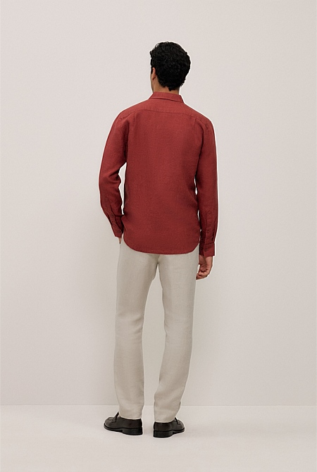 Tailored Fit Delave Linen Shirt