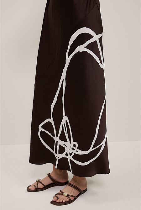 Camie Lyons x Trenery Silk Dress