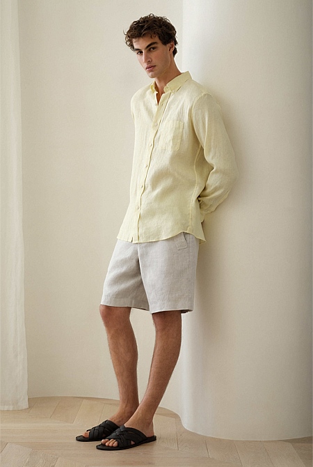 Yarn Dyed Linen Relaxed Short Yarn Dyed Linen Relaxed Short
