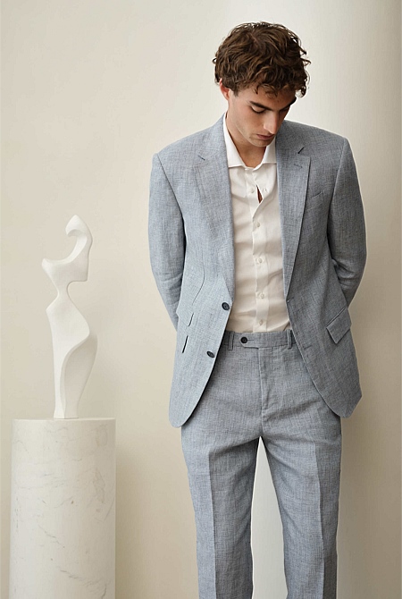 Textured Linen Blazer Textured Linen Blazer