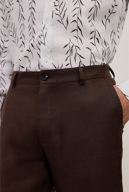 Linen Relaxed Tailored Pant