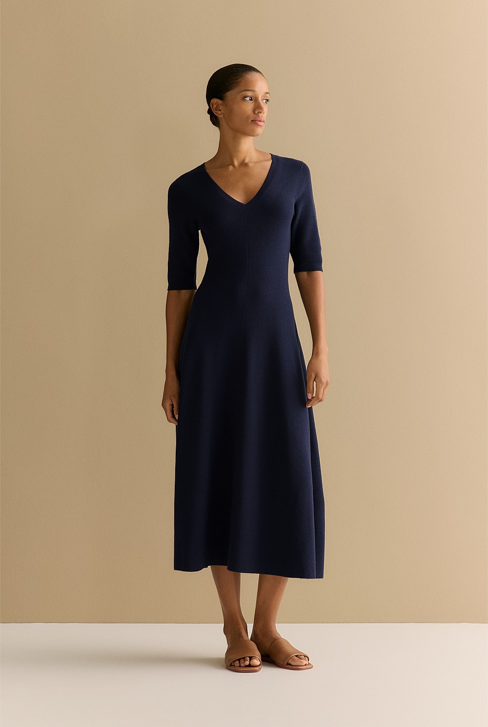 knit dress nz Elle Knit Dress Black Augustine