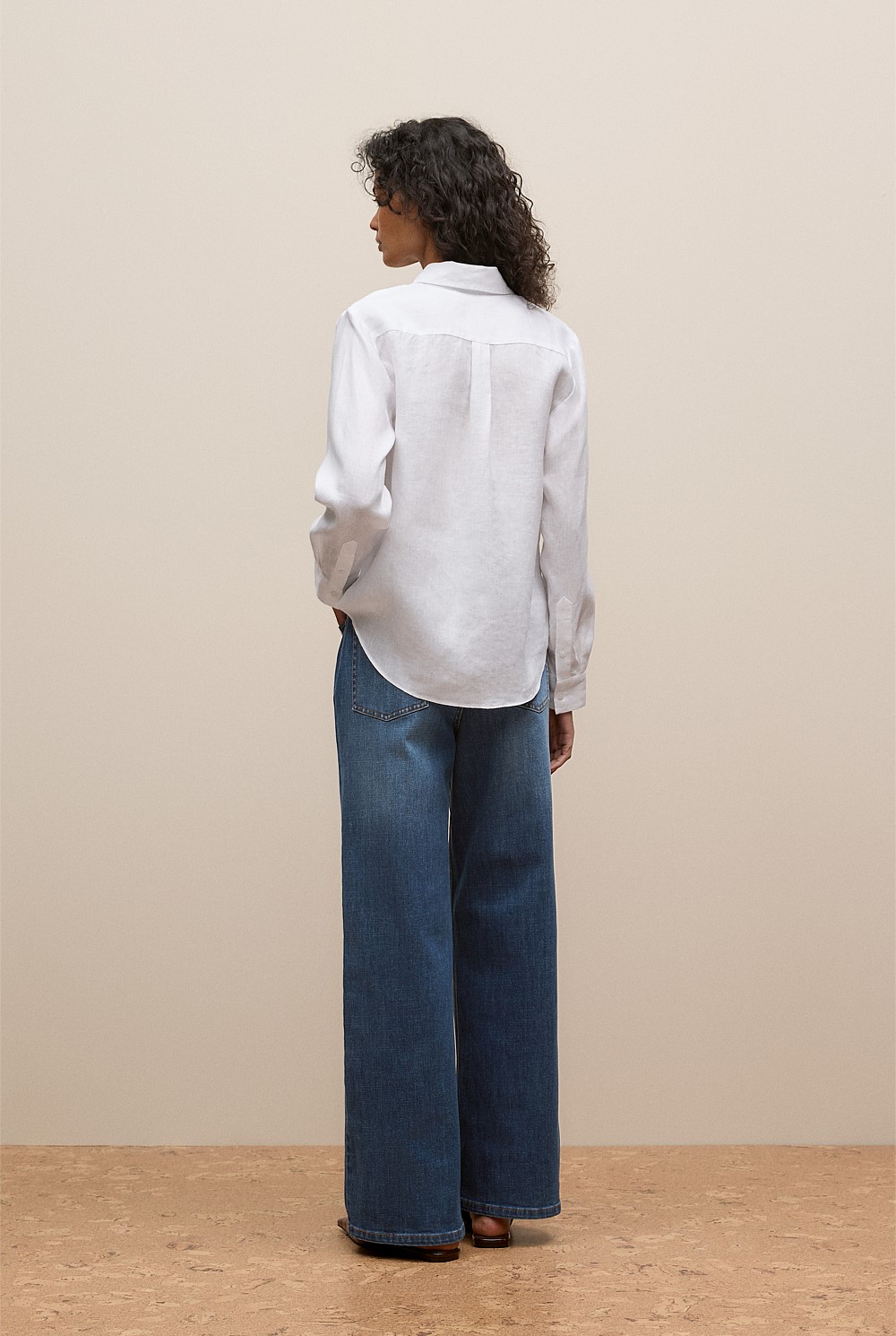 White Linen Classic Shirt - WOMEN Shirts | Trenery